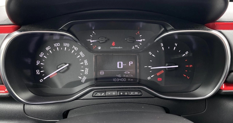 Citroen C3 cena 44900 przebieg: 103000, rok produkcji 2018 z Rumia małe 172